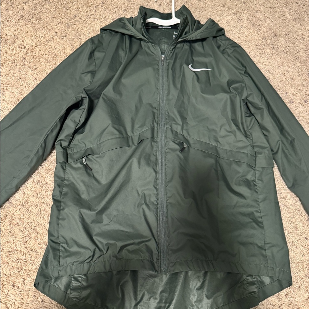 Nike Green Hooded Windbreaker